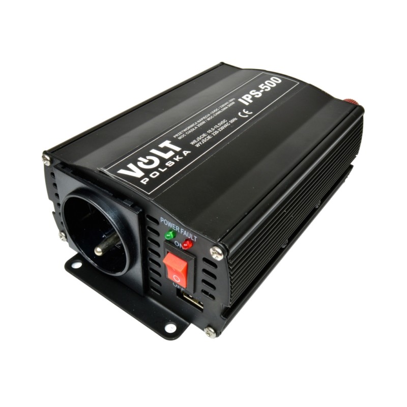 Invertor auto 12V 220V IPS 500 12 / 230V (350 / 500W) si un connector USB 3IPS050012